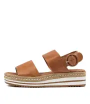 New Django & Juliette Atha Dk Tan Leather Womens Shoes Casual