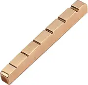 Levemolo Copper 6-string Guitar Nut Slotted Brass Nut for Bass Instrument Accessories