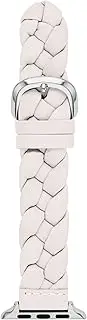 [Kate Spade New York] Womens White Leather Apple Watch® Band for 38/40/41/42/44/45/46/49mm cases),KSS0191E, white, ワンサイズ