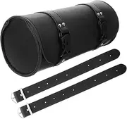 HEALLILY Motorcycle Saddle Bag Organizer Synthetic Motorcycle Tool Storage Bag Versatile Front Fork Tail Rack Bag for Men Spacious Easy Motorcycle Models