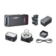 Godox AD200 PRO II TTL Pocket Flash Kit with H200J II and H200 II Flash Heads