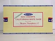 Box Of 12 Packs Of Californian White Sage Incense Sticks By Satya