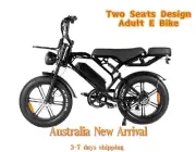 High Speed Two Seats Electric Bike Bicycle 500W Mountain EBike 20" Fat Tire Bike