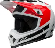 Bell MX-9 MIPS Alter Ego, motocross helmet , color: White/Red/Black , size: XL