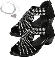 [Generic] GlowStep Orthopedic Sandals for Women - Low Heel Cut-Out Design with Arch Support Non-Slip Shoes