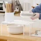 Double Layer Adjustable Cupboard Shelf Kitchenware Spice Rack