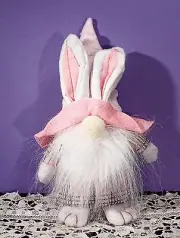 Easter Bunny Gnome Plush New