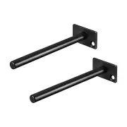 Shelf Brackets, 2Pcs 6" - Metal Hidden Round Floating Shelf Bracket for Shelves