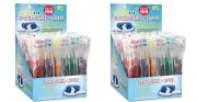 200 Bulk Toothbrushes + Caps, Individually Wrapped, Medium Soft, Multi Colors