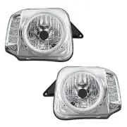 Headlight Lamp CCFL Ring LED Turn Signal Blinker Plated for Suzuki Jimny JB23