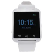 EK-A1 Montre Connectee White Silicone Strap Smart Watch by Eclock for Men - 1 Pc Watch