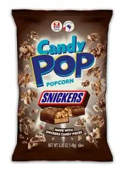 CANDY POP Snickers Candy Coated Popcorn (5.25oz bags) Made with Real Snickers...
