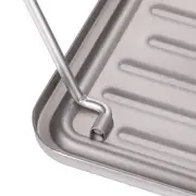 Titanium Foldable Table Camping BBQ Grill Grate Ultralight for Hiking Picnic
