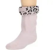 HUNTER Kids Jacquard Boot Socks Haze Lavender Leopard ( M / US 11-13 )