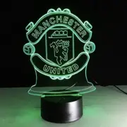 Manchester United Football Club illusion 3D Acrylic LED Lamp USB Table Light