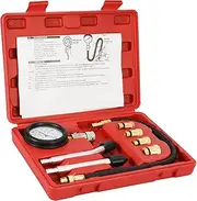 Labymos 8PCS Gasoline Engine Compression Tester Cylinder Compression Gas Engine Set Automotive Tool Gauge for Car & Truck