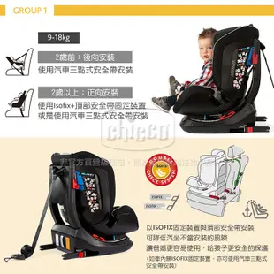 chicco-Seat up 012 Isofix安全汽座勁黑版(多色)