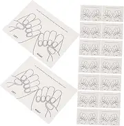 Baluue Nail Art Display Paper Board Set 15pcs Nail Tips Display Cards Manicure Showing Board