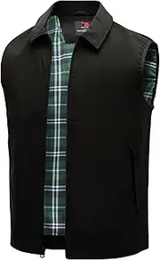 [TBMPOY] Men's Outerwear Vest Lightweight Fall Casual Golf Sleeveless Jackets Full Zip Vest Travel