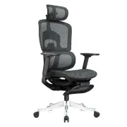 Fantech OC3 Ergonomic Office Chair with Adjustable Leg Rest (Black)