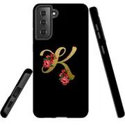 For Samsung Galaxy S22+ Plus Case, Armour Cover, Embellished Letter K
