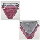 DANSKIN 5 Pack Women's Medium Logo Cheeky Lace Panties Gray Blue Wine Mauve