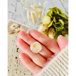 PADICO 星之雫 星の雫#UV膠 乾燥花 小星花 珍珠方塊小星戒指💍 可調式 客製化