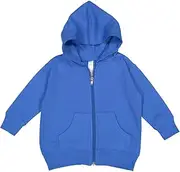 [RABBIT SKINS] Infant Fleece Long Sleeve Full Zip Hooded Sweatshirt with Pouch Pockets