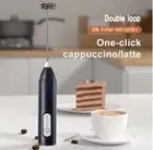 Wireless Milk Frother Electric Type-C Handheld Blender Stainless Steel