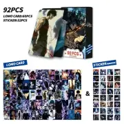 92PCS Solo Leveling Anime New Collection Souvenir Cards (60PCS LOMO, 32Stickers)