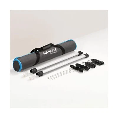 Nanlite PavoTube II 15C 2' LED Tube Lights with AC Chargers, Mounts, and Case...