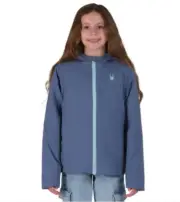 Spyder Youth Superlite Girls Jacket Blue, Size Medium 10/12 NWT