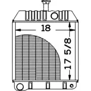 579010M92 Radiator Fits Massey Ferguson Tractor Model 40B 50C 50D 130