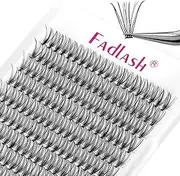 FADLASH Lash Clusters Extensions Large Tray 20D Long Individual Lashes Mixed Tray Black DIY Eyelash Extension and Under Bottom Eyelashes Professional Makeup (20D-0.07-D, 8-16mm)…
