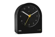 9.7cm Black Analogue Alarm Clock By BRAUN