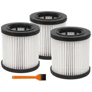 3PCS DCV5801H Vacuum Hepa Filter for DeWalt Shop Vac DCV580 DCV581H DCV5801H Wet/Dry Vacuum Cartridg