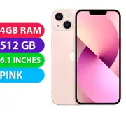 Apple iPhone 13 5G (512GB, Pink) Australian Stock - Used (Excellent)