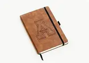 Rico Industries Unisex-Adult Appalachian State Laser Engraved Brown Notepad with Elastic Band - Generic LESPD130501BR-G, Multi, One Size