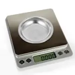 2 Pcs Stainless Steel Weighing Pan Round Serving Tray Digital Dish