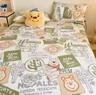 Winnie the Pooh Kids Cartoon Bed Decor Set Fitted Sheet Single/Double/King Size