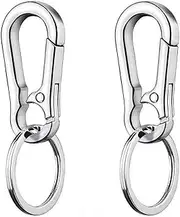 Pack of 2 Carabiner Key Rings, Carabiner Hook, Key Ring with Carabiner, Carabiner Hook, Small Key Ring, Small Carabiner, for Men and Women