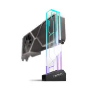 Antec Rgb Gpu Support Bracket Graphics Card Holder Rgb Black