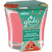 Glade 3.4 Oz. Stay Cool Watermelon Candle 3678 Glade 3678 046500036781 Red
