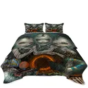 Fantasy Art Three Maidens Allegory of Infinity Coverlet