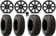 MSA Black Clutch 15" UTV Wheels 30" BFG KM3 Tires Polaris Ranger XP 9/1K