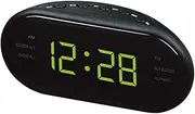 2023 New AC 220v/50hz AM/FM LED Clock Electronic Desktop Alarm Clock Digital Table Radio Gift Home Office Supplies