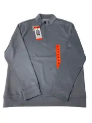 Hickey Freeman 1/4 Zipper Navy (Blue-Gray) mens pullover NEW Medium M Mens