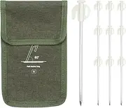 Tent Pegs | Windproof Garden Stakes,Adjustable Reinforced Multi-Purpose Camping Pegs for Outdoor Beach Yard Lawn Picnic Hiking