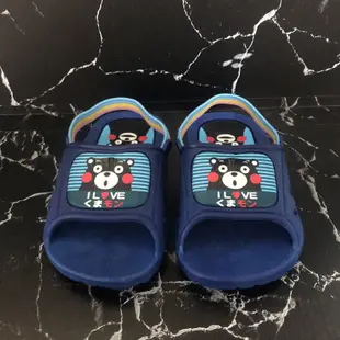 MIT 台灣製造 熊本熊&貓熊 室內拖鞋 防水拖鞋 防滑 一體成型 塑膠 浴室 休閒 幼兒園 藍色&粉紅
