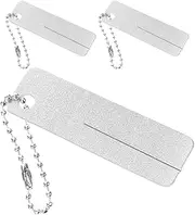 Alasum 3pcs Portable Fishing Hook Sharpener Stones Keychain Hook Grinding Tools for Effortless Sharpening Multiuse File for Anglers for Outdoor Fishing and Home Use
